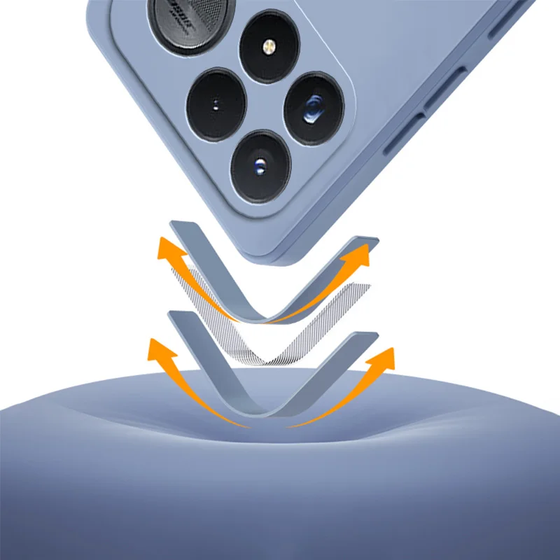 Upgraded Liquid Silicone Shockproof Phone Case with Soft Microfiber Lining