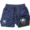Y2K Performance Shorts Men Spider Printed GYM Casual Sports Compression Shorts Workout Running Mesh 2 In 1 Sport Short Pants 5