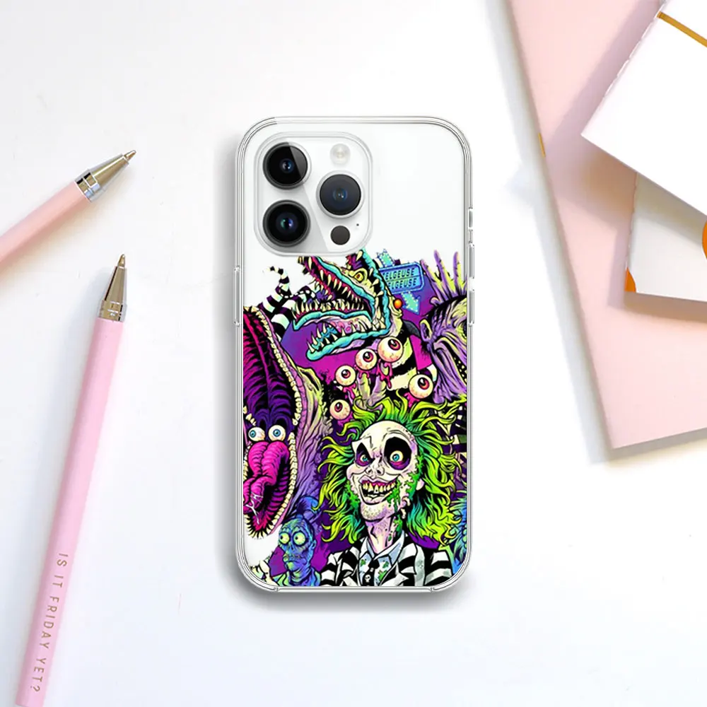 thumbnail image 1 of B-Beetlejuice MovieTransparent Phone Case For Samsung S21 S22 S23 S24 PLUS ULTRA A04 A14 A23 A31 A34 A35 5G Shell, 1 of 5