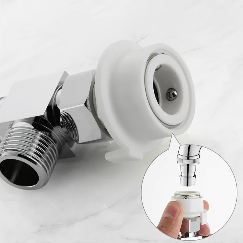 Washing Machine Tap Splitter Faucet Adapter Water Separator Easy to Install R9UD
