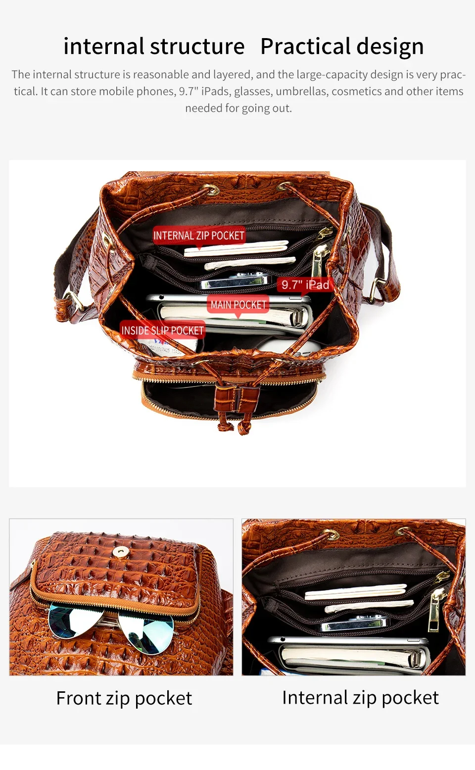 Vintage Genuine Leather Backpack