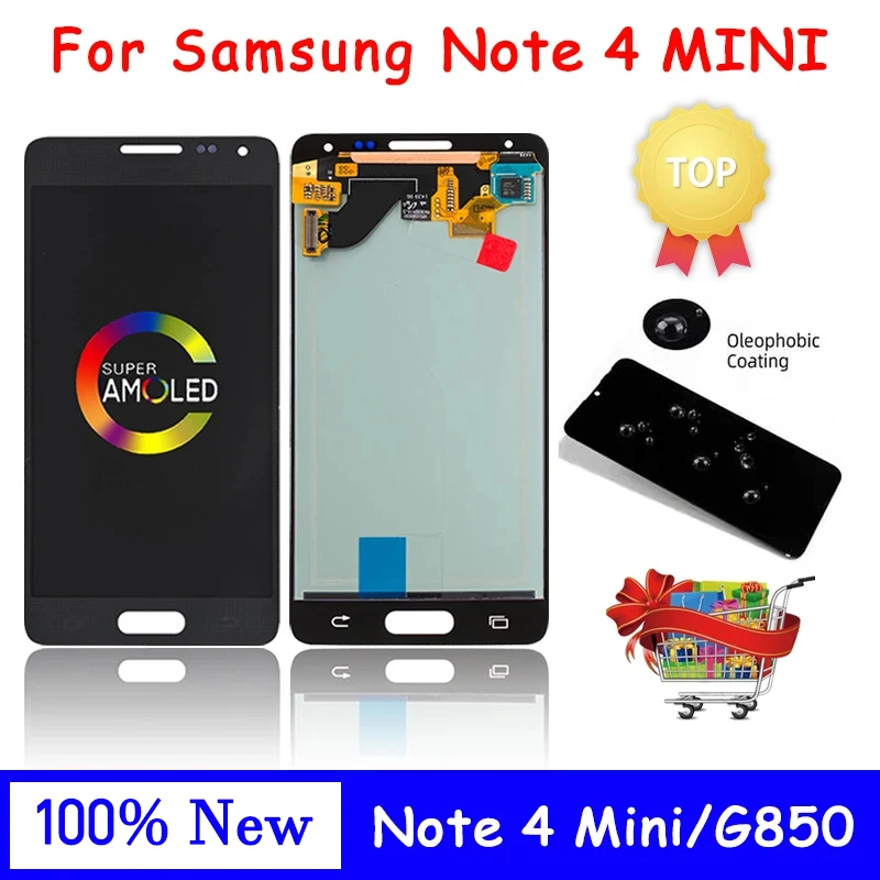 Nuovo Per Samsung Alpha Display Lcd Nota 4 Mini Lcd G850 Sm-G850F G850F G850M G850Y Display Touch Screen Parti Di Ricambio