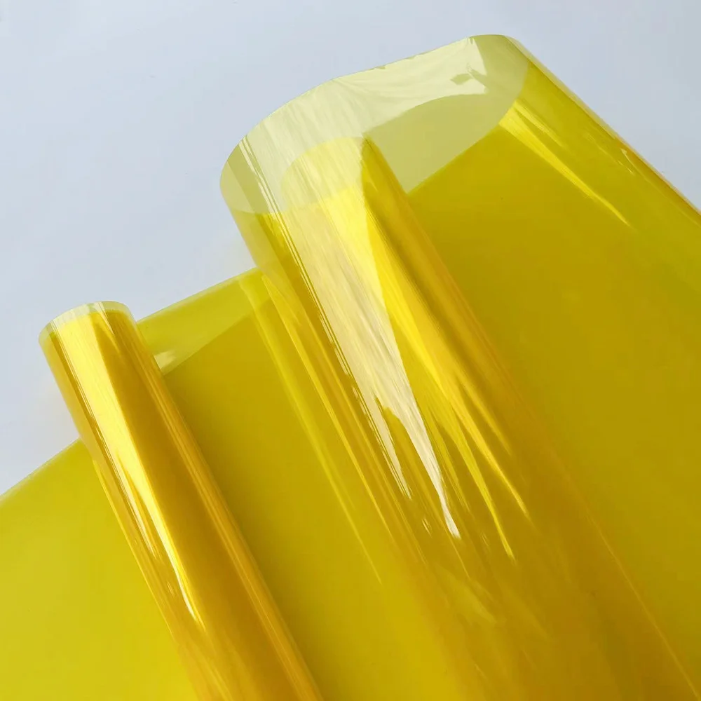 Yellow Car Light Headlight Taillight Tint Vinyl Film Sticker Sheet