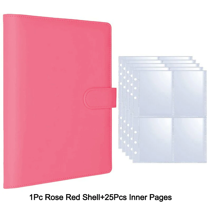 25 Stück Seitenfotokarten A5-Binder Kpop Fotoalben Idolkarten Loseblatt Sammelbuchbinder Fotokartenhalter – Detail 17