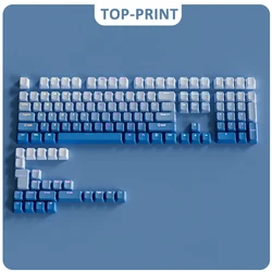 Vibrant Gradient PBT Keycaps (Blue - Top)