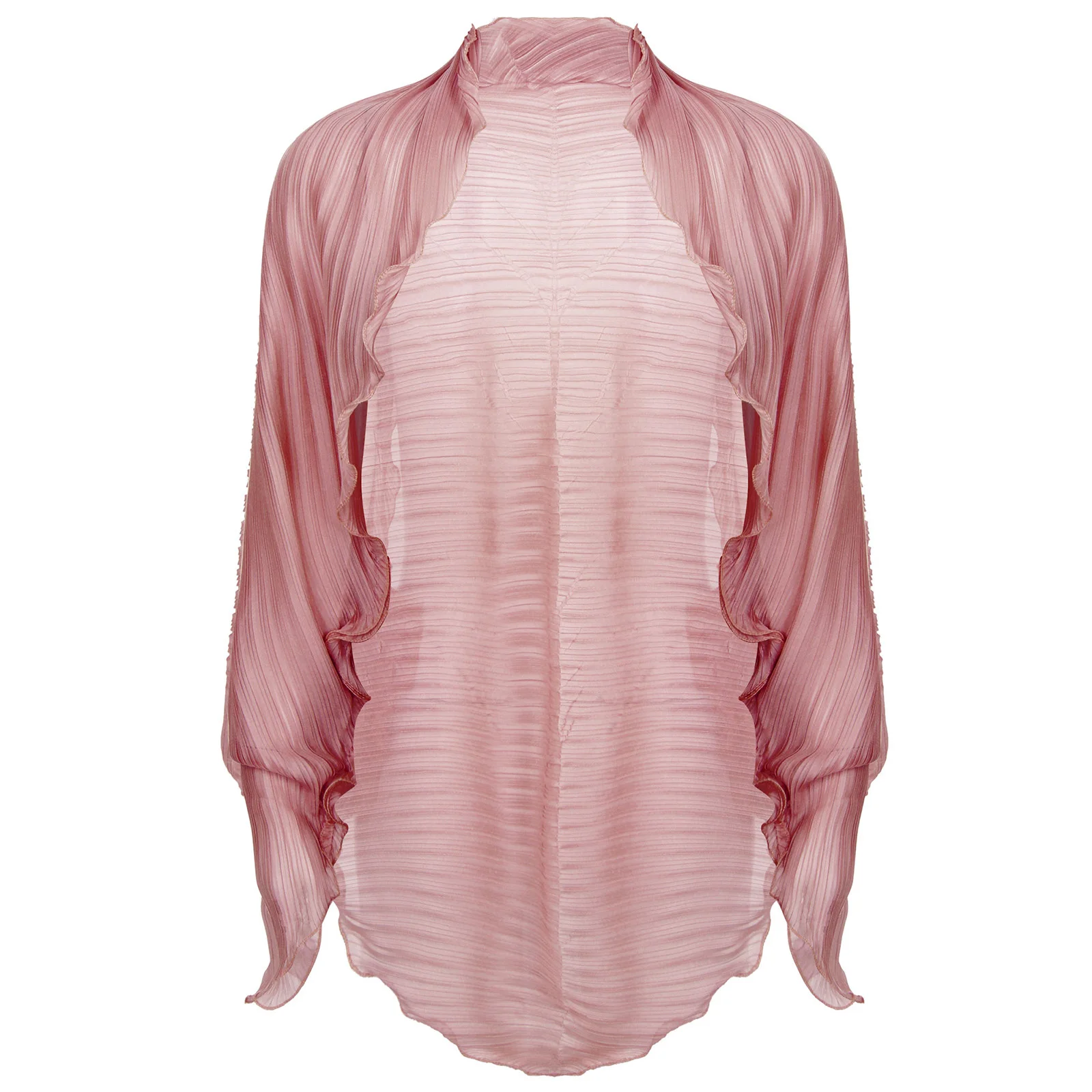 Womens Casual Long Sleeve Sun Protection Jacket Tops Open Front Chiffon Cardigan Sweater Wraps Pleated Shawl Scarf Cover Ups