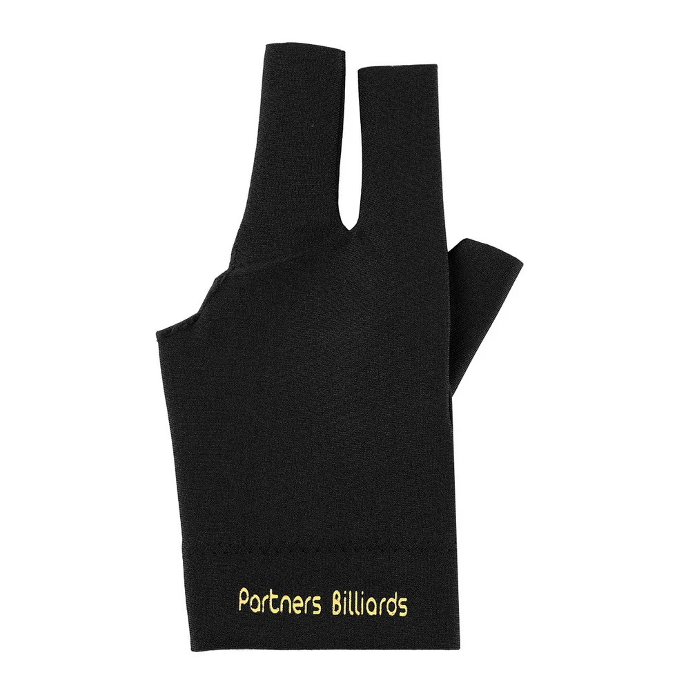 1Pcs Three Fingers Full-Finger Snooker Pool Cue Billiard Glove for Left Hand Lycra Fabrics Embroidery Billiard Accessories