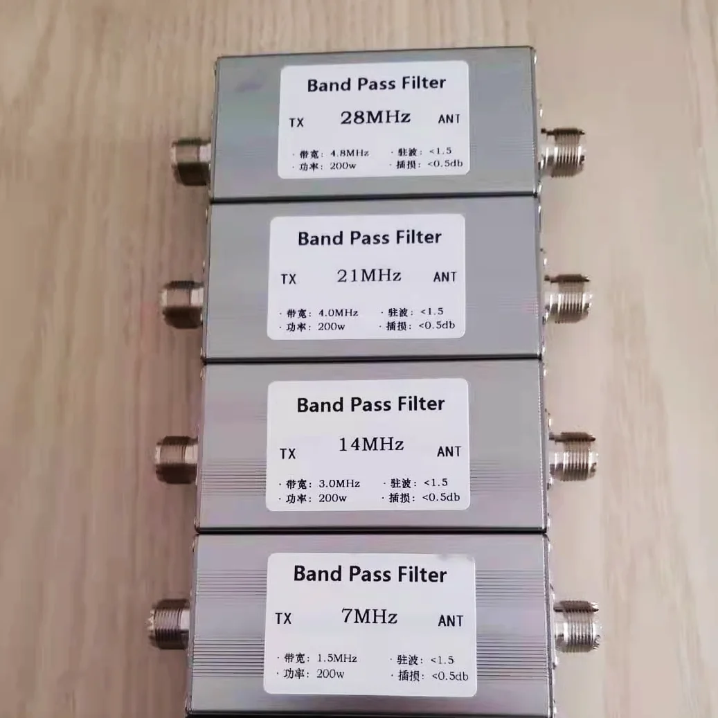 Kurzwellenfilter 7MHz 14MHz 18MHz 21MHz 24MHz 27,5MHz 28MHz Hochisolierter Bandpassfilter BPF Anti-Interferenz Erhöhte Empfindlichkeit