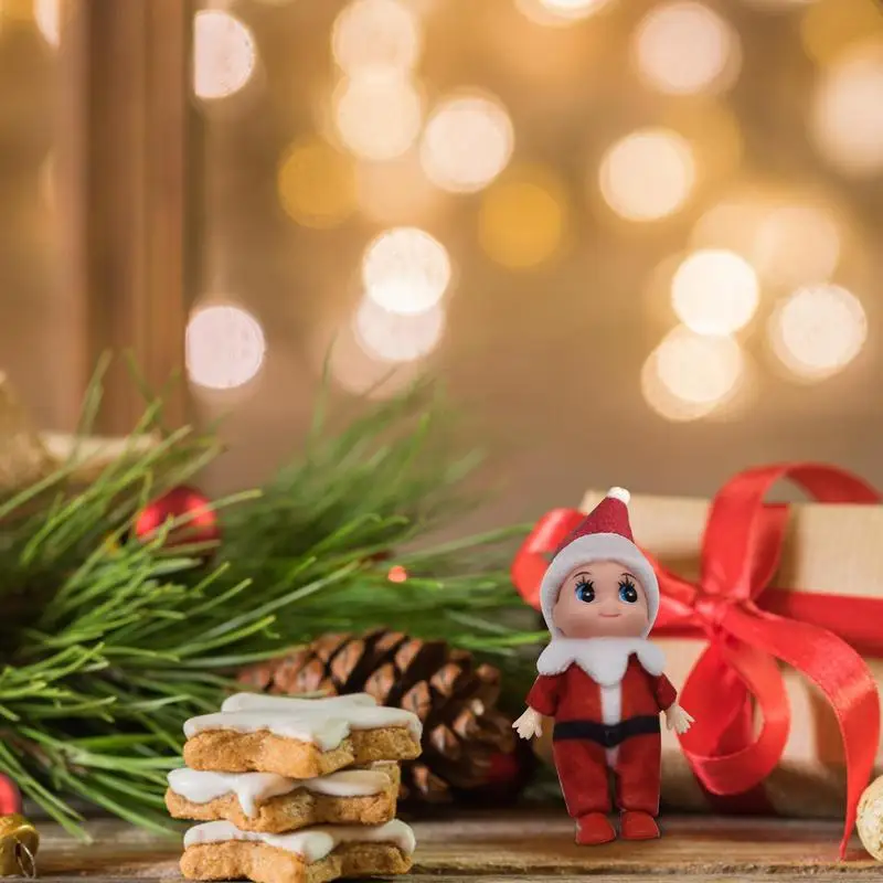 Mini Fairy Doll Baby Simulation Doll Popular Toys Movable Arms Legs Girls Elfs Ornaments Christmas Dolls christmas decorations assembled toys