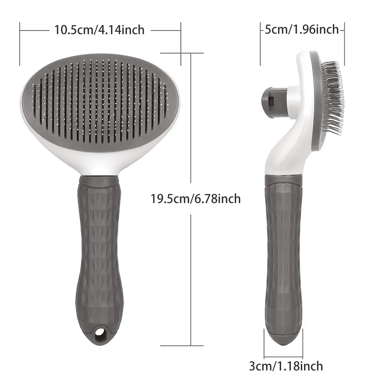 Self Cleaning Pet Hair Remover Brush For Dogs Cats 6