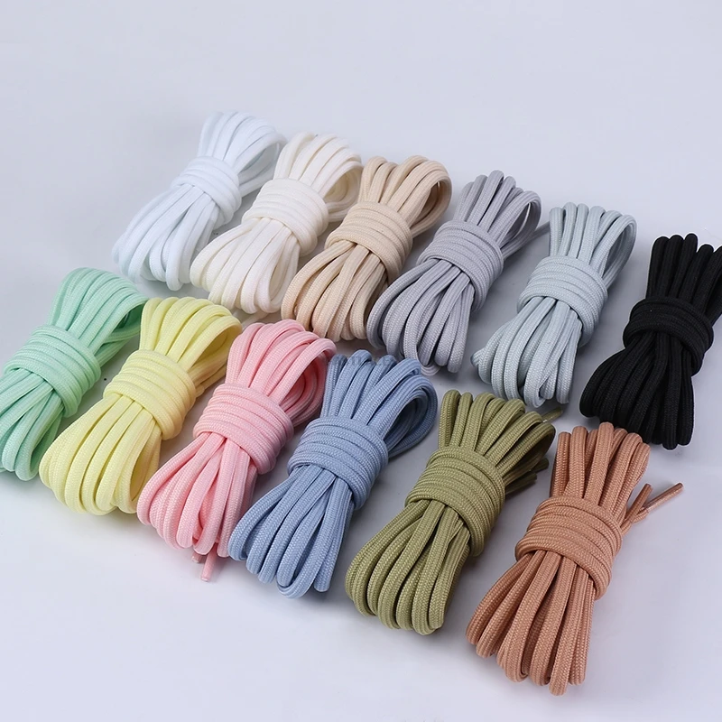 shoe laces shoelaces without ties shoe accessories Round Shoelaces Polyester Solid Classic for Casual Sports Fashion Boot shoeslace Sneaker Shoe Laces Strings 20 colors 1 pair