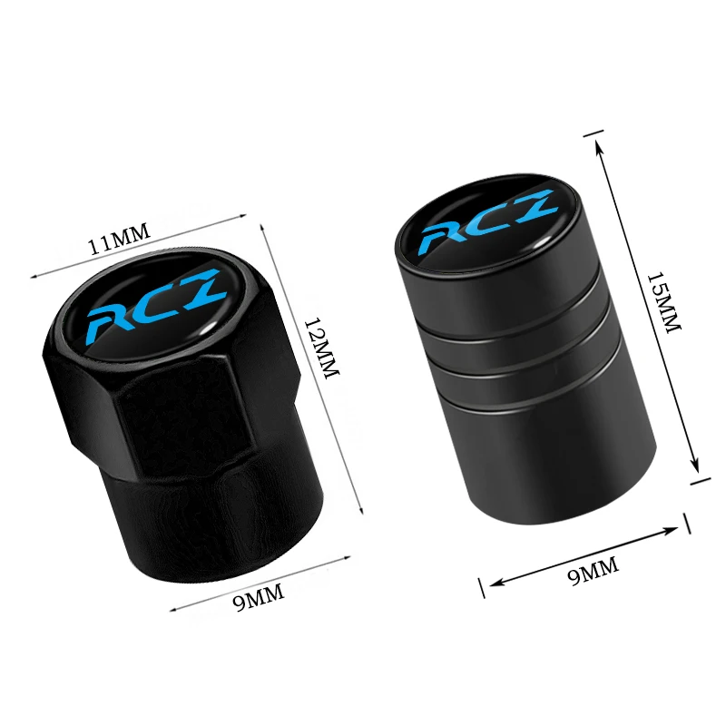 Car Tire Valve Stem Caps Aluminum Alloy Nipple Wheel Caps 4PCS/Set for Peugeot RCZ 206 307 308 3008 207 208 407 508 2008 5008