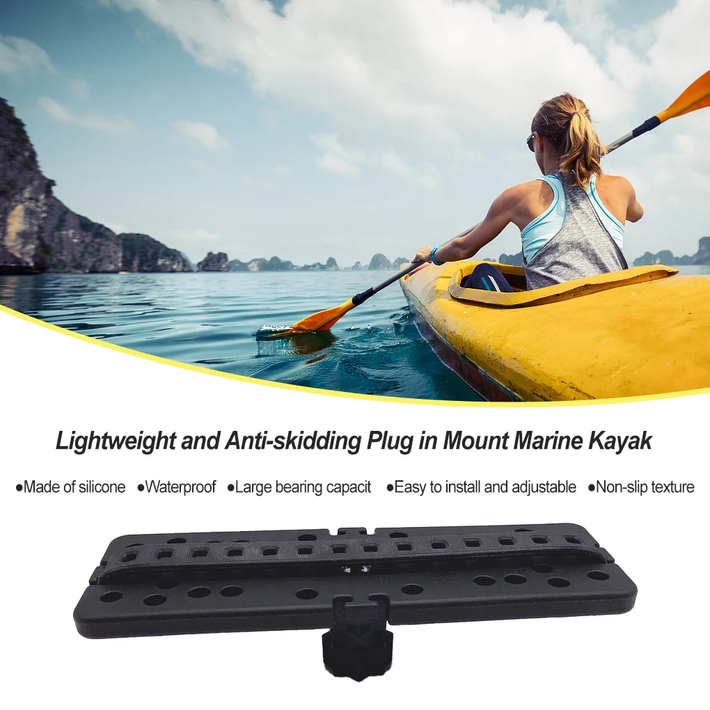 Marine Kayak Fish Finder Mount Base Fishfinder Plate Rotating Boat Supporter