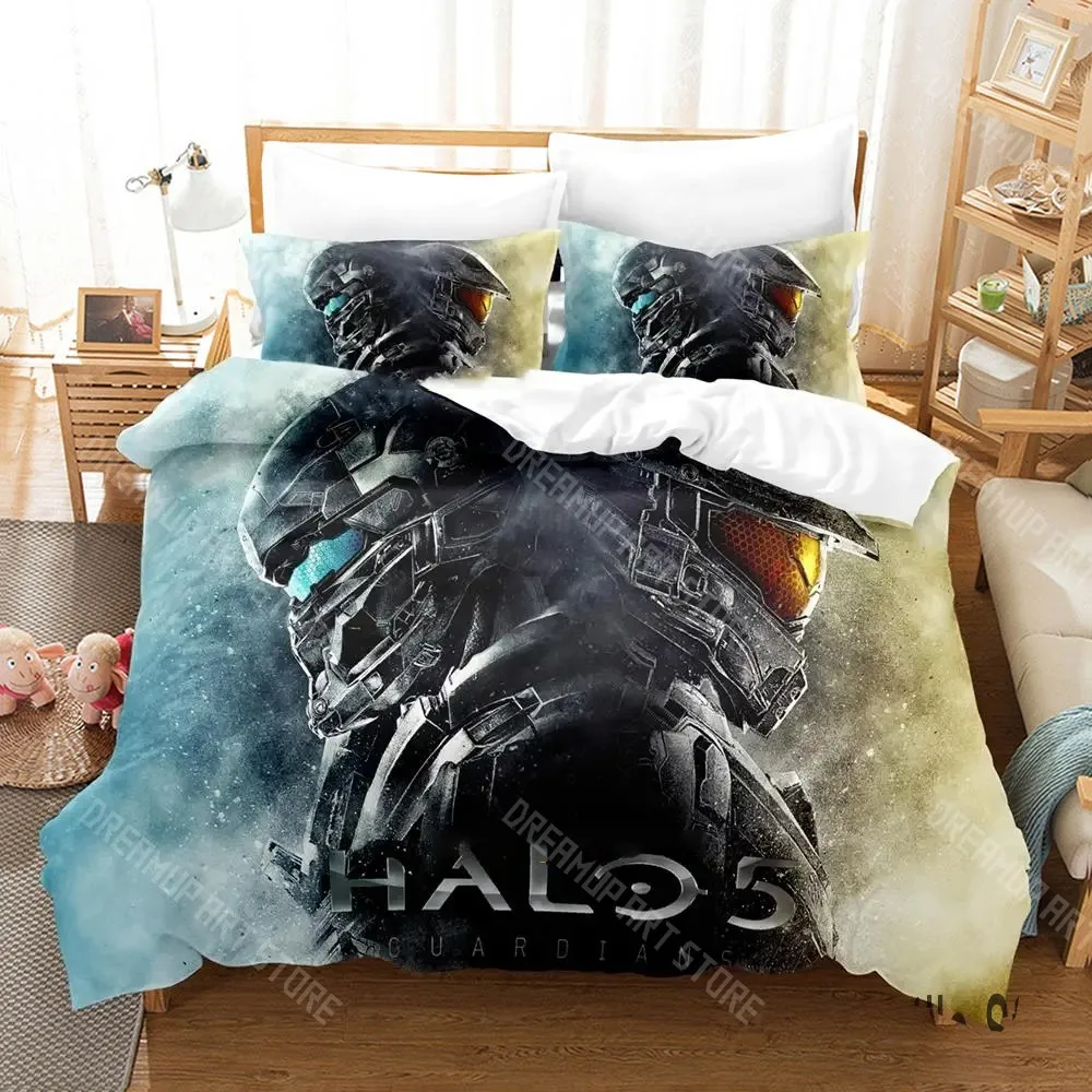 3D Print Game Halo 5 Guardians Bedding Set Boys Girl Twin Queen King Size Duvet Cover Pillowcase Bed boys Adult Home Textiles 2