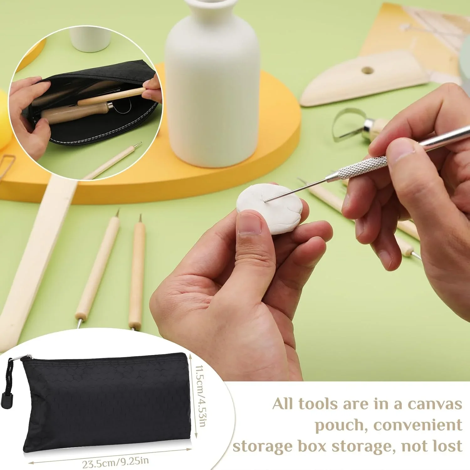 8/17pcs Pottery Sculpting Tools Set Ceramic Detail texture Shaping Blade Clay Modeling Stainless Steel Kit Carving Hole Punch pottery sculpting tools clay sculpting tools pottery tools clay craft tool