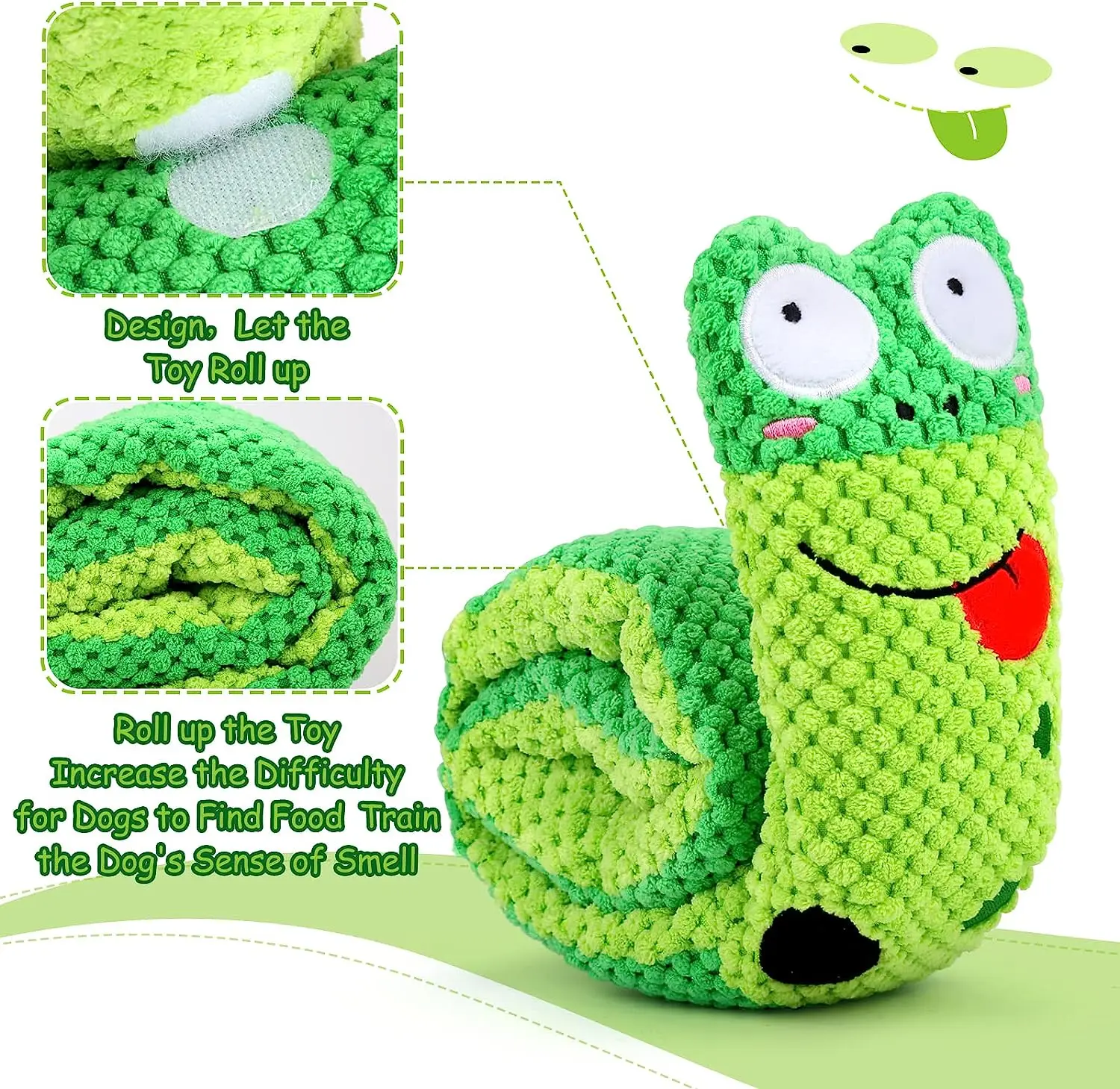 Magic Snail Design Dog Toys Plush Pet Chew Toy Snuffling Iq Training Pet  Products - Dog Toys - AliExpress