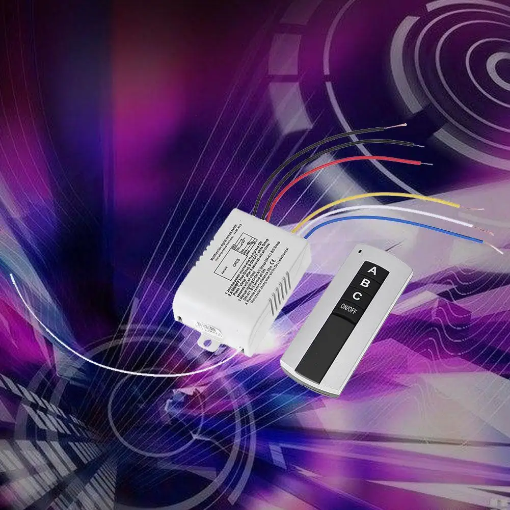 3 Ways ON/OFF 220V Wireless Remote Control Switch Digital Remote Control Switch Multifunction Light Lamp Gadgets