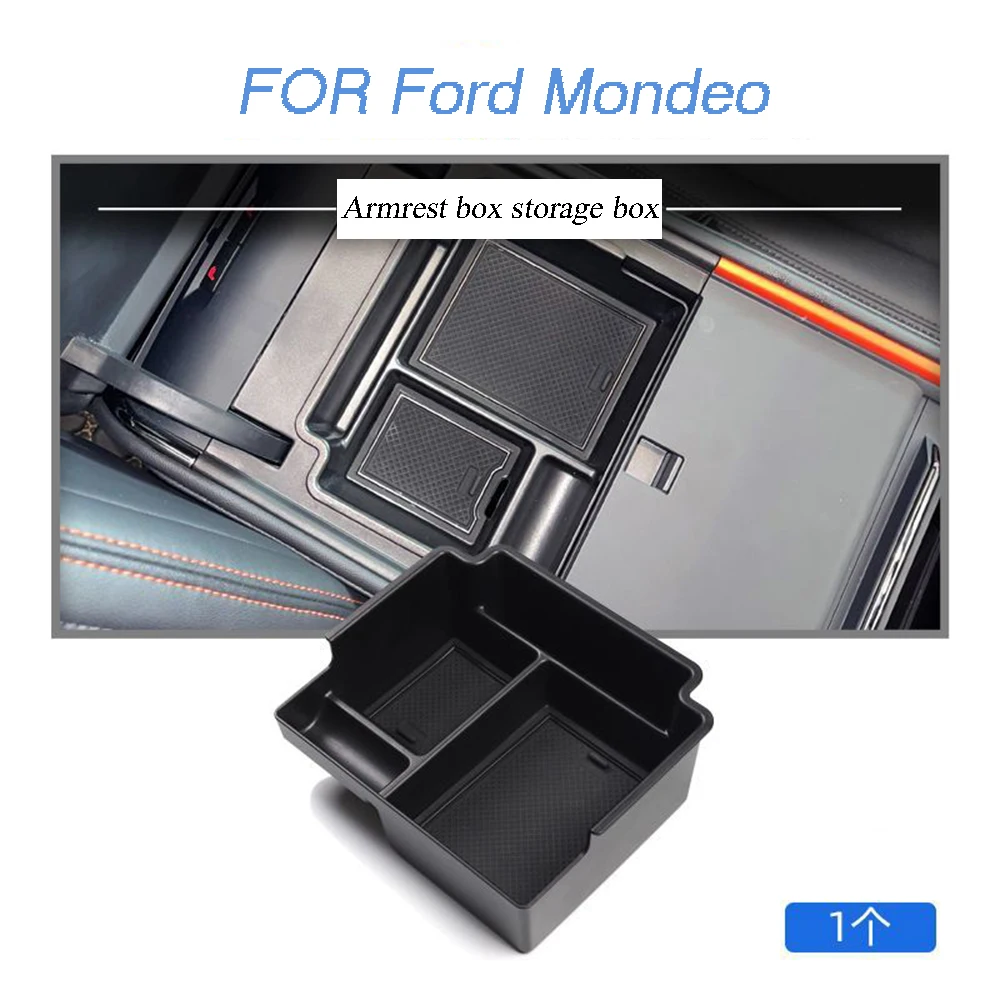 Auto Armlehne Aufbewahrung sbox für Ford Fusion Mondeo Evos abs Auto Central Control Organizer Container Modifikation Tray