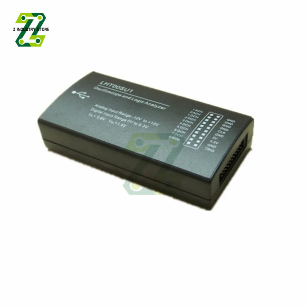 Virtual Oscilloscope Logic Analyzer LHT00SU1 Multi-function Signal Generator I2C SPI CAN Uart With Clamp Line and USB Connector logic analyzer