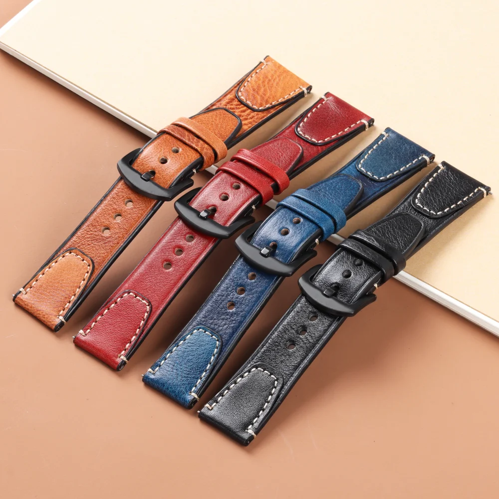 Versatile Leather Quick Release Watch Band - Premium Universal Strap Replacement