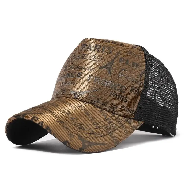 Summer2021 Quick Drying Baseball Caps Men Women Plaid Letter Casual Mesh Sun Protection Breathable Adjustable Gorras_voghion.com