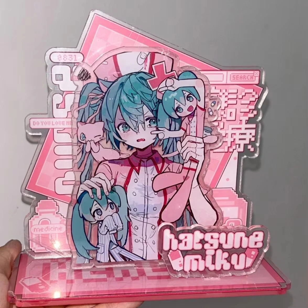 Kawaii Miku Anime-Zubehör: Originelles Acryl-Standdisplay, Persönliche Acryl-Halterung, Sammlerstücke und Geschenke für Fans