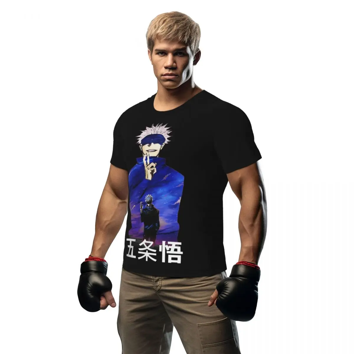 

Gojo Satoru Anime T-Shirt Couple Funny Jujutsu Kaisen Y2K Classic Running T Shirts Quick Dry Summer Novelty Tee Shirt Tops