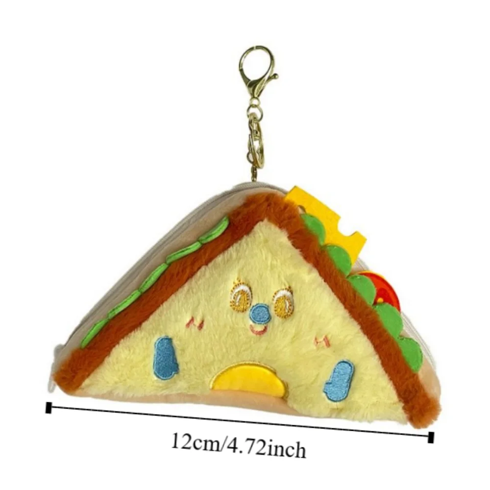 Lovely Hamburger Sandwiches Storage Bag Princess Portable Small Purse Kawaii Cartoon Zero Wallet Friends