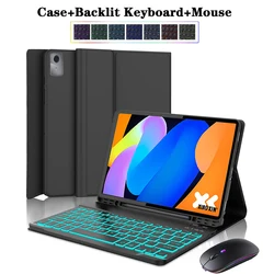 Enhanced Magnetic Keyboard Case with Detachable Bluetooth Functionality - Portuguese (Black Backlit 2)