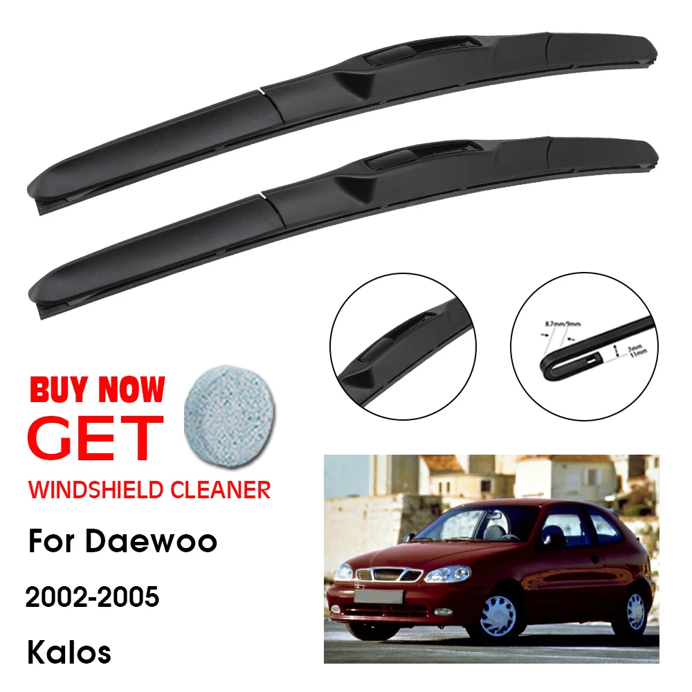 

Car Wiper Blade For Daewoo Kalos 22"+16" 2002-2005 Front Window Washer Windscreen Windshield Wipers Blades Accessories