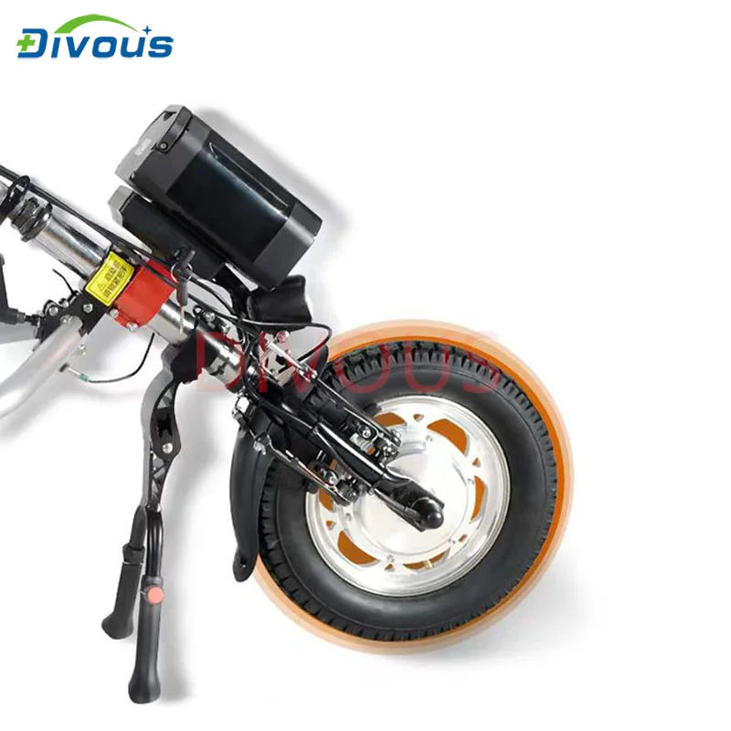 N/W 14KG Lightweight 12Inch Electric Handbike Wheelchair Handcycle Handicapped Trailer for the Disabled and Elderly 5