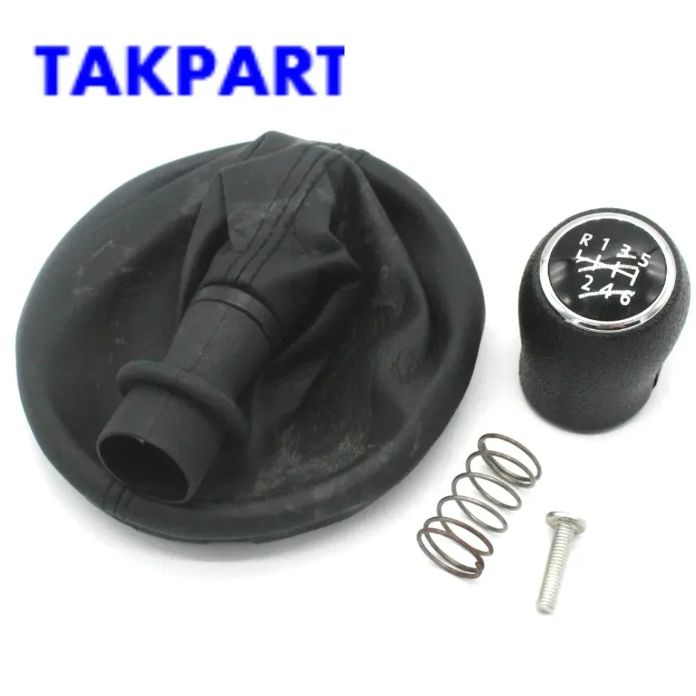 

TAKPART 6-Скоростной рычаг переключения передач из экокожи для Volkswagen T5 2003-2011