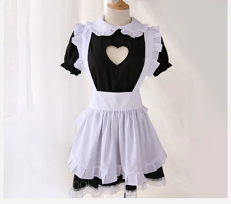 Women Cosplay Costume Bust Open Maid Costume Sexy Cosplay Kitty Outfit for Women