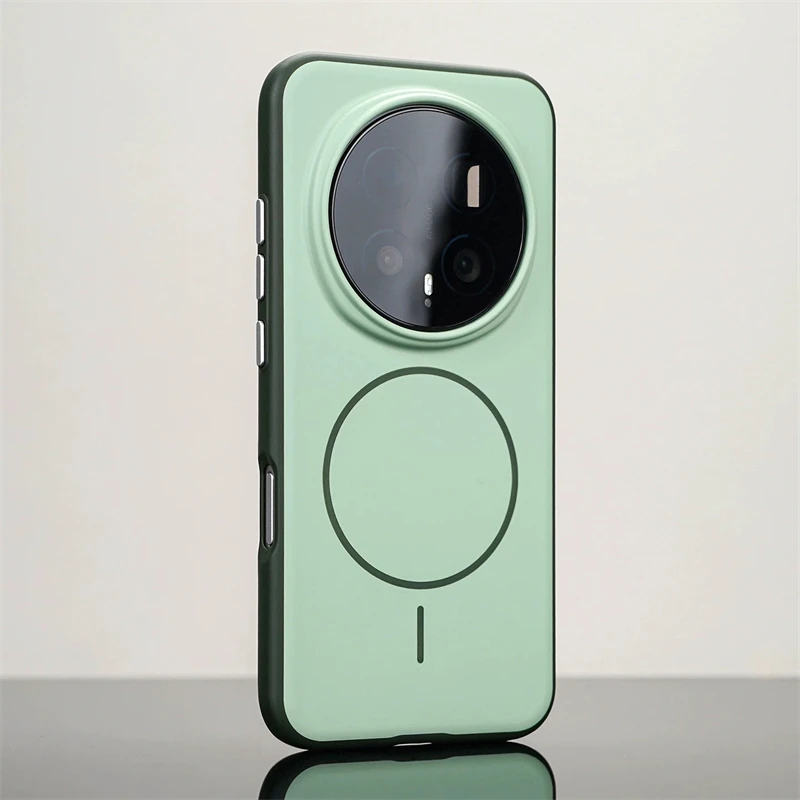MagSafe Magnetic Hard Phone Case with Color Block Design and Skin Feel Finish