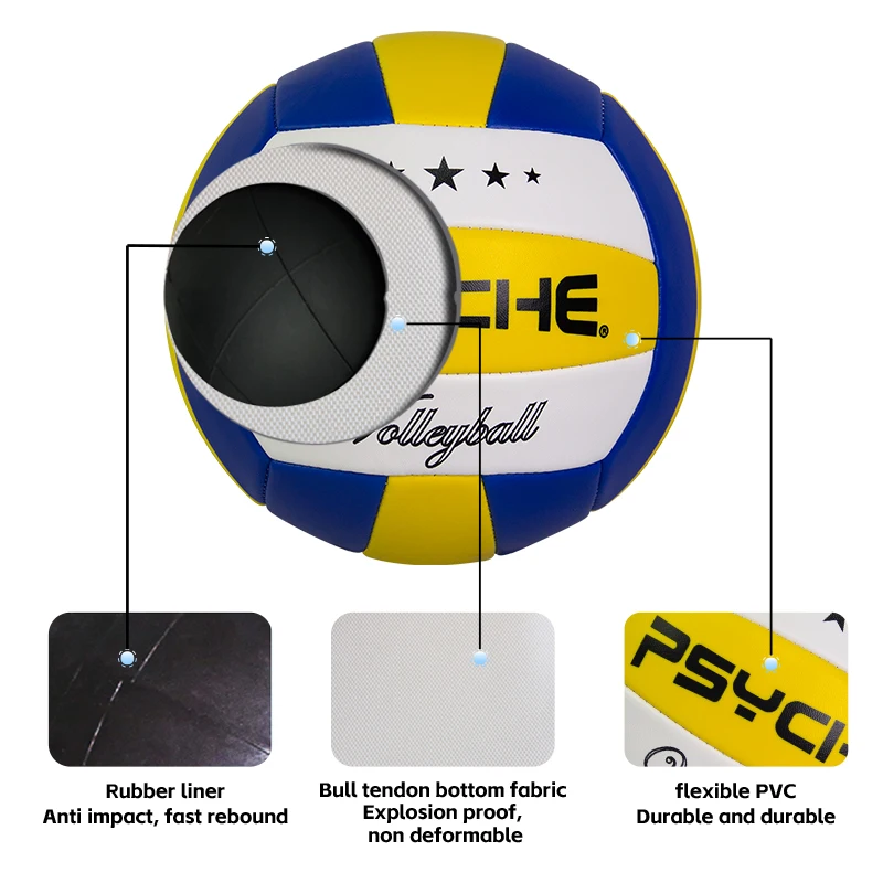 Psyche No.5 PVC volleyball Student Adult and Youth Training ball outdoor Competition Professional Game Volleyball