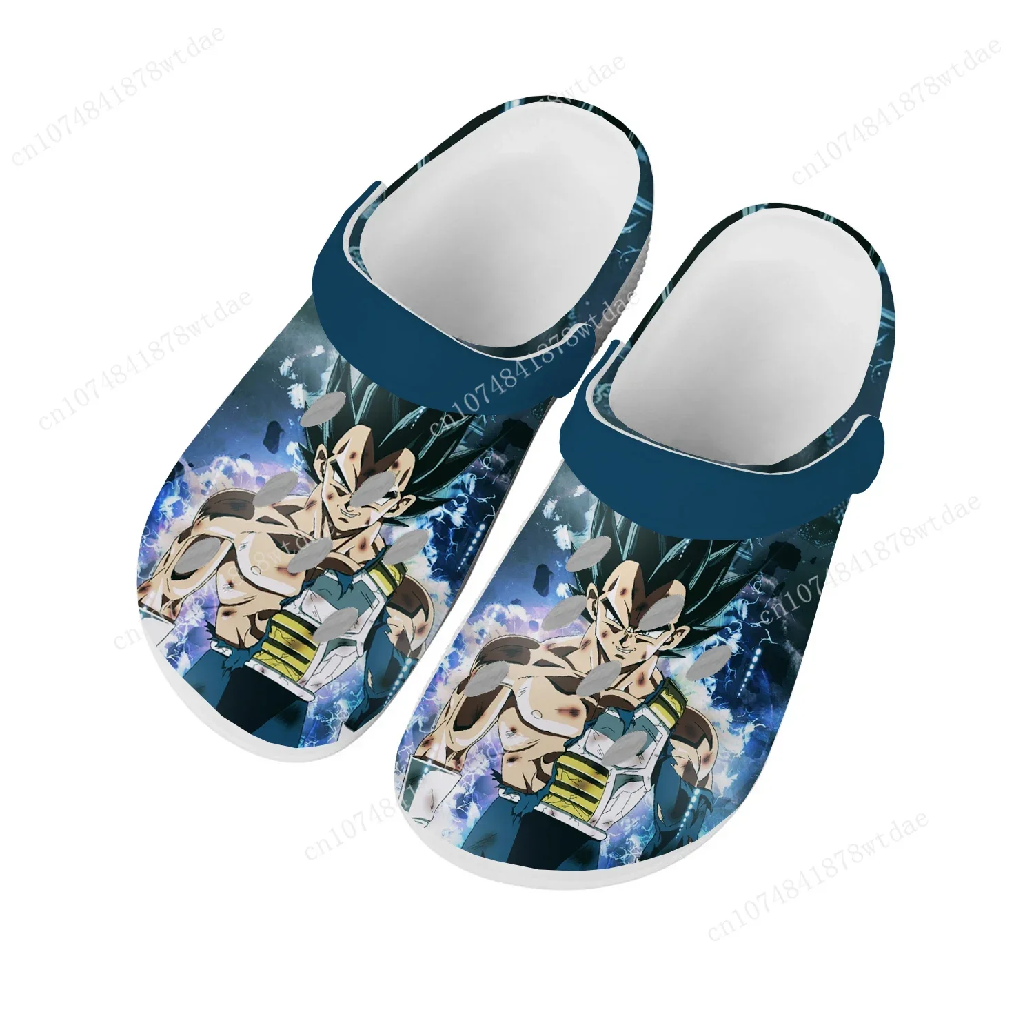

Japanese Anime Comic Vegeta Home Clogs Mens Womens Teenager Customize Water Shoes Cartoon Garden Beach Hole Slippers Sandals