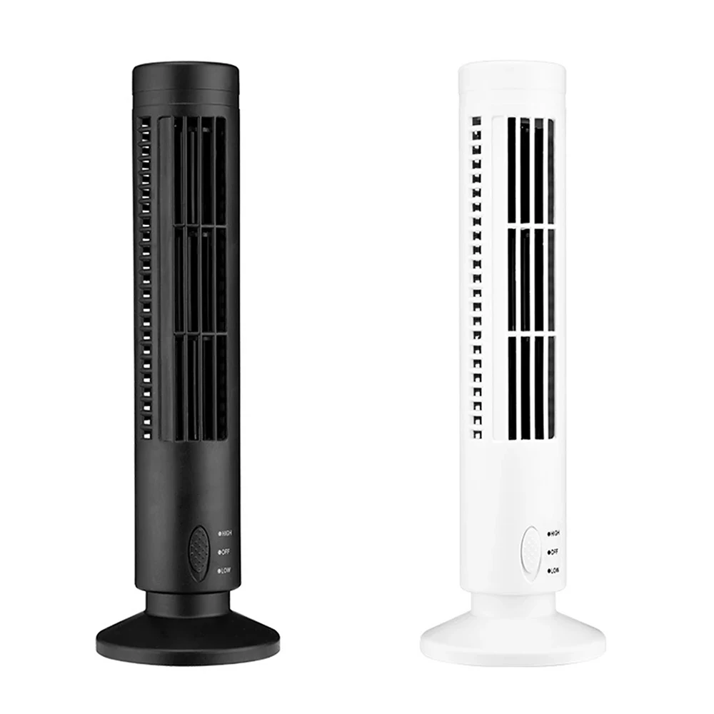 

Tower Fan Adjustable USB Fan Leafless Mini Vertical Mute Conditioner Air Cooler Portable Tower Fan Home Office