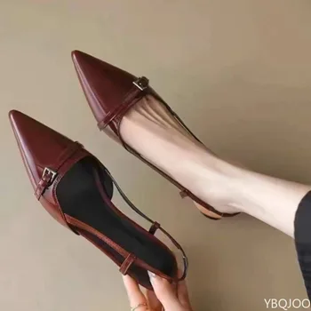 صندل نسائي بكعب رفيع مدبب بلمسة كلاسيكية أنيقة — صورة 4