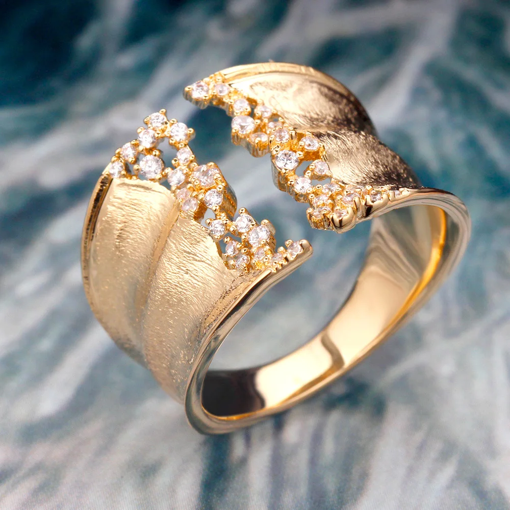 Bride Talk Adjustable Women Fashion Ring Silicon Carbide Elegant