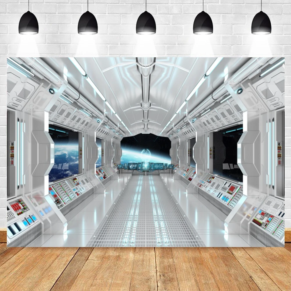 Pano de fundo interior da nave espacial, ficção científica futurista,  cabine, universo, espaço exterior, retrato, fundo de fotografia - AliExpress, image size:1000x1000