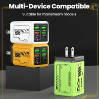 240 Вт, 6 портов, 4 USB + 2 типа C, сверхбыстрая зарядка, зарядное устройство для мобильного телефона, USB3.0 PD3.0, зарядное устройство для ЕС/Великобритании/США для Iphone 17 16 Samsung POCO — изображение 5