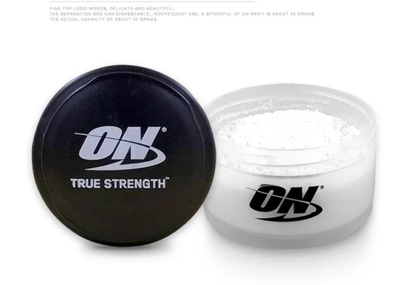450ML Protein Powder Shake Cup with Ball Medicine Box Cup ON Fitness Large-capacity Plastic Cups Shaker Bottle Travel Bottle