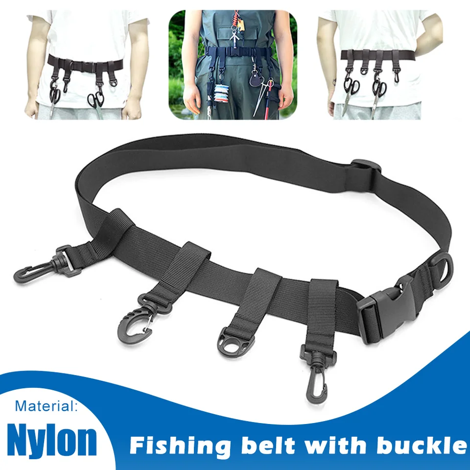 Fishing Wader Belt Adjustable Wading Belts Surf Casting Kayak Fishing Waist  Hanging Straps With D-ring And Hook Fishing - AliExpress