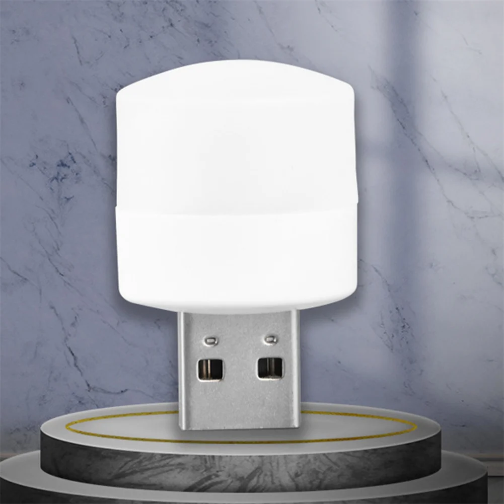 

Interior Atmosphere Lamp Light Bulbs Car Accessories Interior Mood Light Mini USB LED Night Light White Car Durable