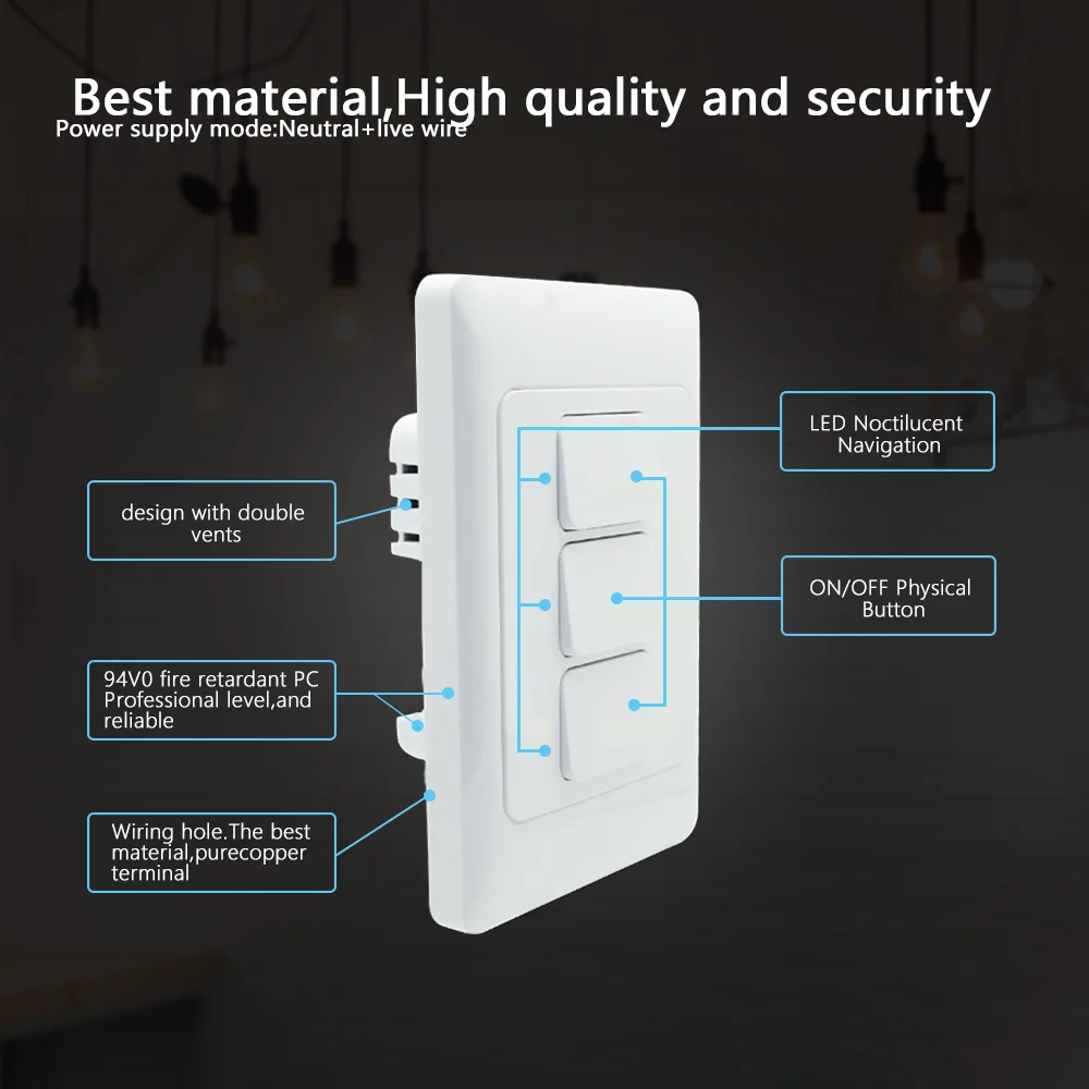 Tuya-Ʈ WiFi/Zigbee Ǫ ư ġ, ߸ ̾  ߸ ̾  US AU  ͷ Google Home Alexa 110-240V