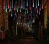 Meteor Shower Rain Lights,11.8inch 8 Tubes Falling Christmas Lights Outdoor Raindrop Lights,Xmas Wedding Tree Holiday Decoration 3