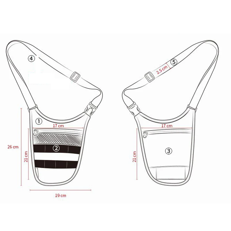 Anti-Theft Underarm Shoulder Bag - Tactical MOLLE Sling Pack For Outdoor Travel & Everyday Use