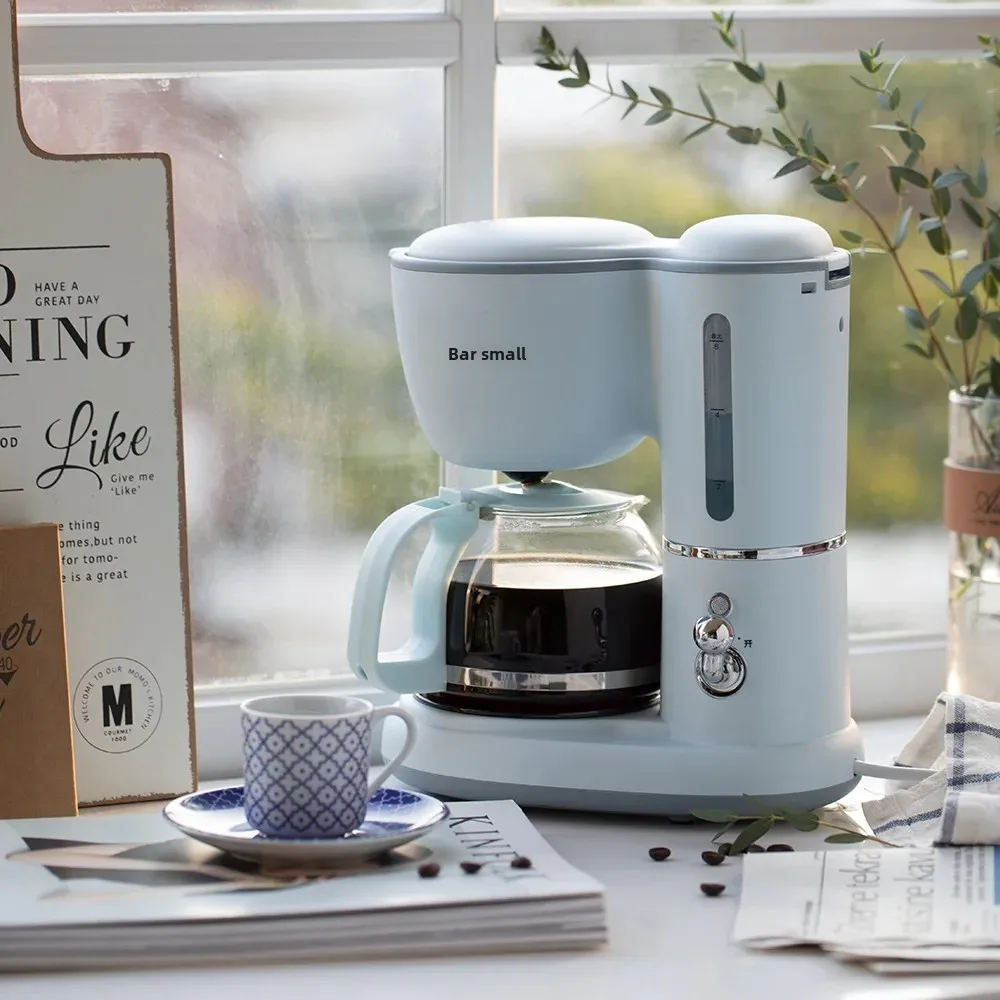 Bear Small Bear American Style Home Use Espresso Coffee Maker Automatic Drip Tea Brewing Bean Grinder Gift Machine