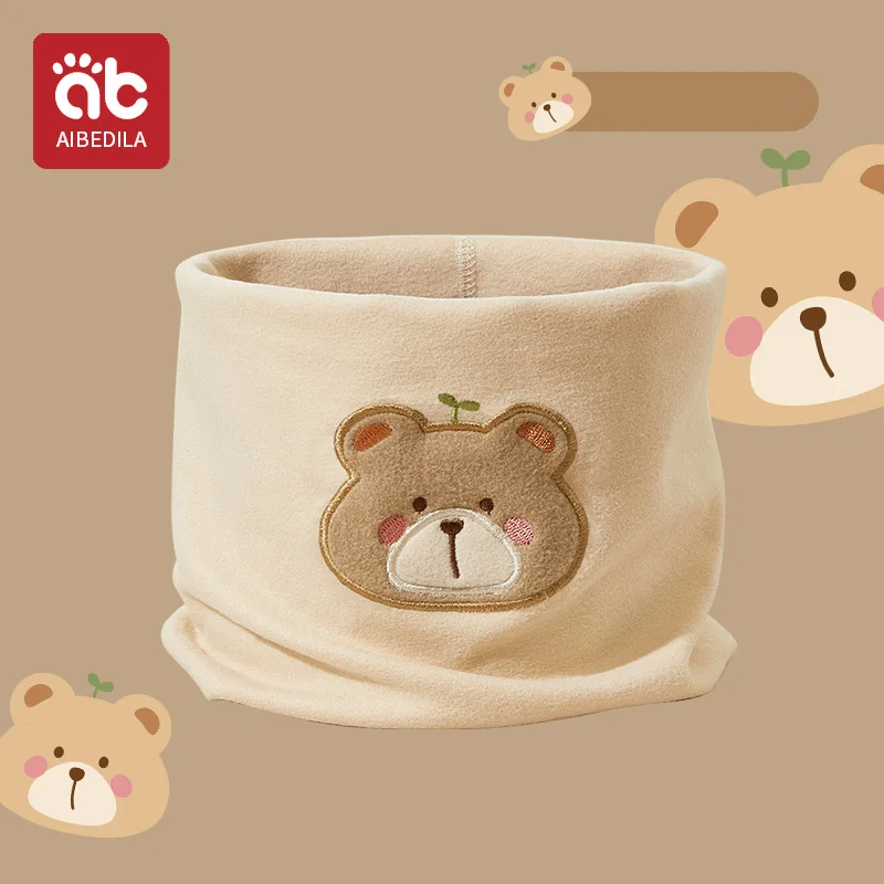 AIBEDILA Cotton Baby Scarf Autumn Spring Children Scarf Boy Girl Kids Child Neck O Ring Scarves Collar Warm Neckerchief baby scarf cotton scarf