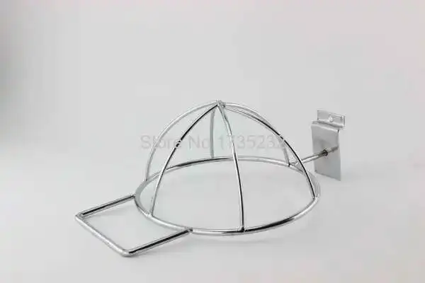 Metall Entenschnabel Hut Rack Slot Wand Rack Hut Rack Haken Kleidung Shop Supermarkt Regal Installation Aufhänger Metall Lagerung Rack – Detail 1